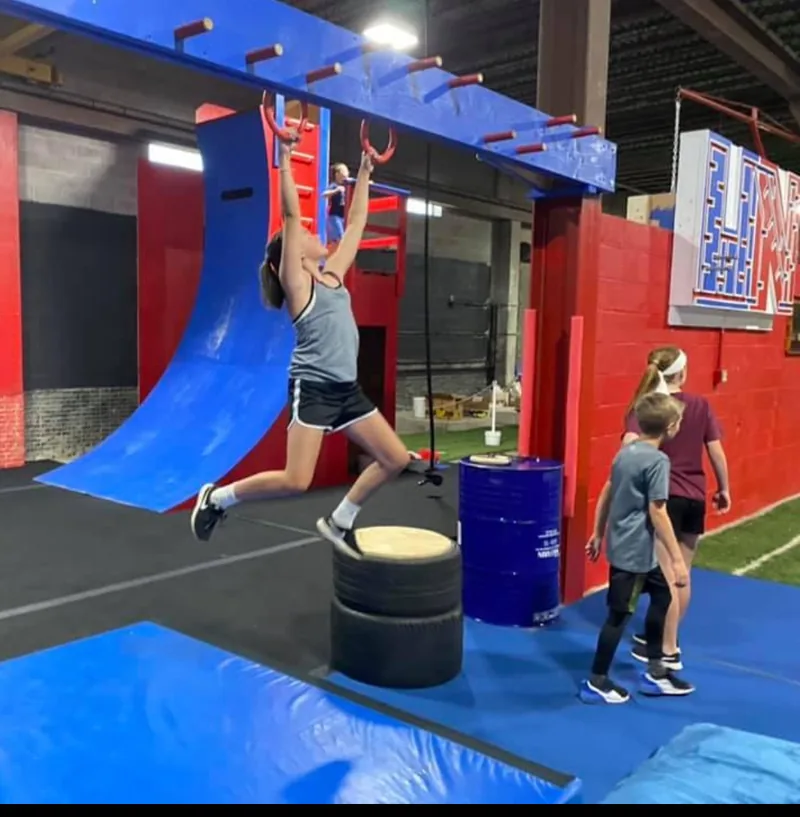 Ninjaletics athletes training on the course, image 1